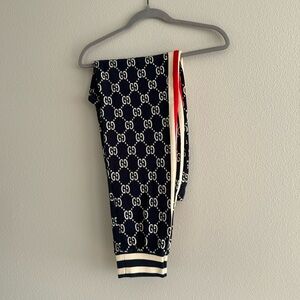 Gucci GG logo track suit pant AUTHENTIC men’s XL blue